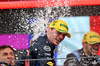 GP BRASILE, Gara winner Max Verstappen (NLD) Red Bull Racing celebrates on the podium.

03.11.2024. Formula 1 World Championship, Rd 21, Brazilian Grand Prix, Sao Paulo, Brazil, Gara Day.

- www.xpbimages.com, EMail: requests@xpbimages.com © Copyright: Price / XPB Images