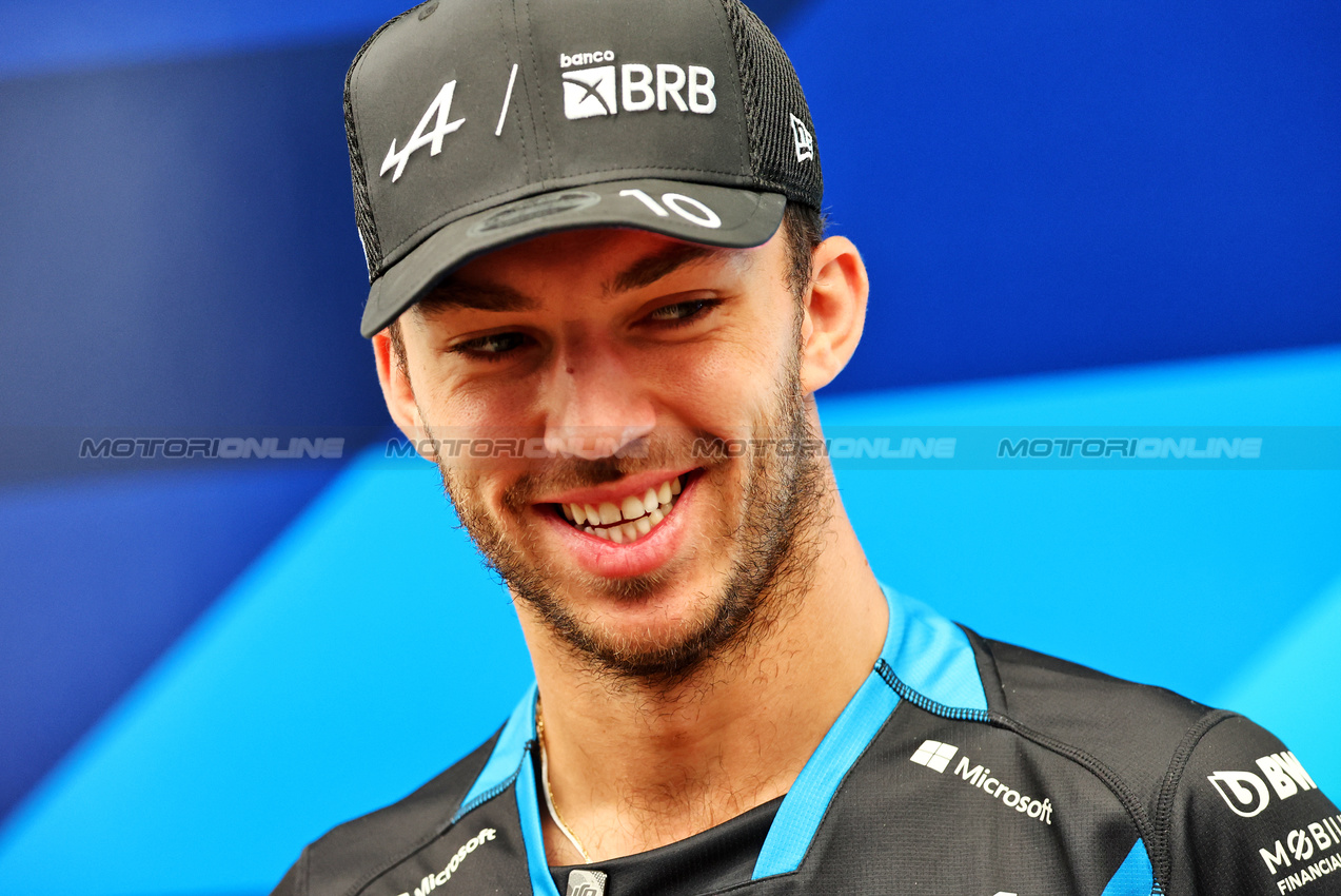 GP BRASILE, Pierre Gasly (FRA) Alpine F1 Team.

31.10.2024. Formula 1 World Championship, Rd 21, Brazilian Grand Prix, Sao Paulo, Brazil, Preparation Day.

- www.xpbimages.com, EMail: requests@xpbimages.com © Copyright: Batchelor / XPB Images