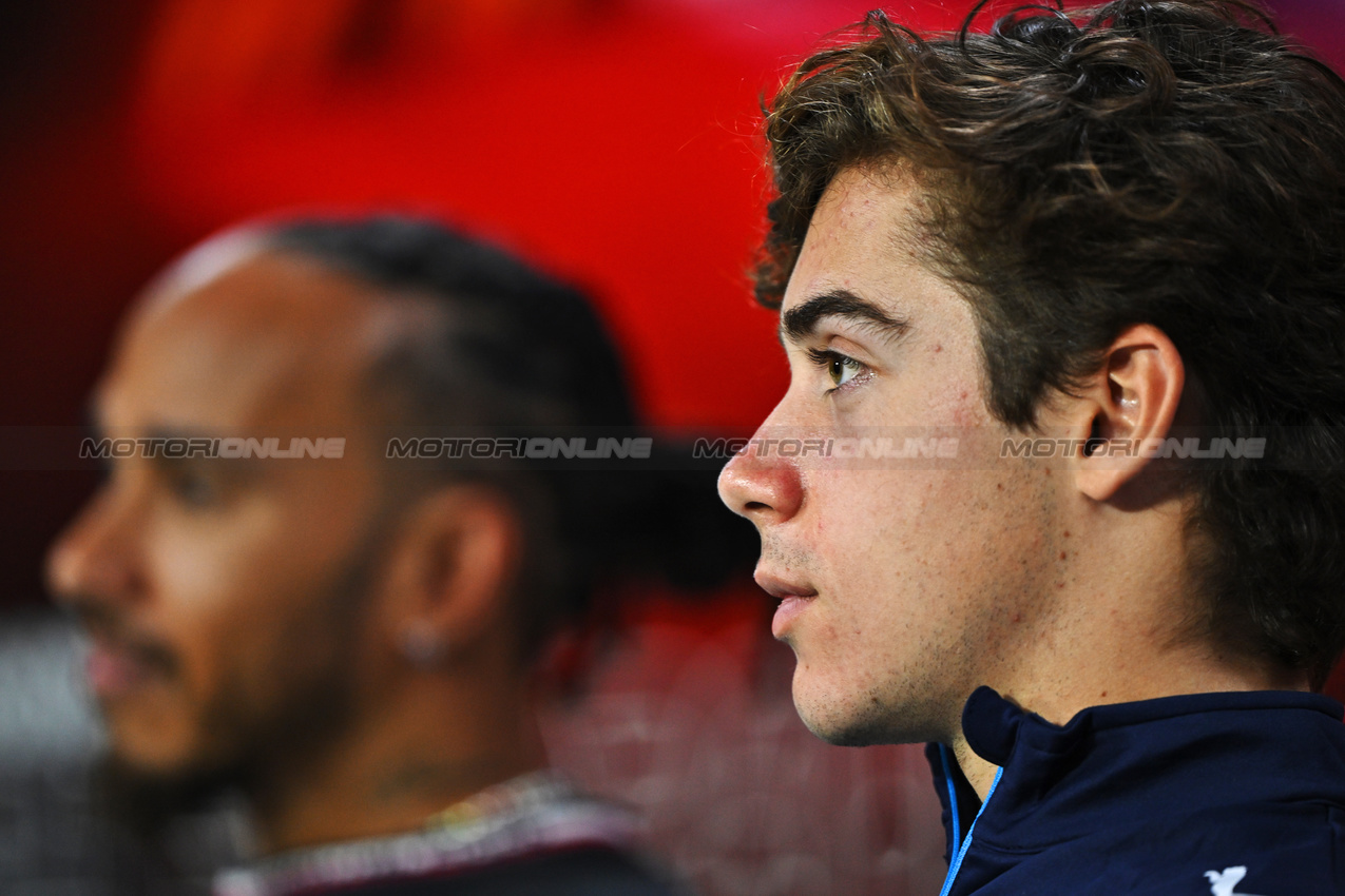 GP BRASILE, Franco Colapinto (ARG) Williams Racing in the FIA Press Conference.

31.10.2024. Formula 1 World Championship, Rd 21, Brazilian Grand Prix, Sao Paulo, Brazil, Preparation Day.

- www.xpbimages.com, EMail: requests@xpbimages.com © Copyright: Price / XPB Images