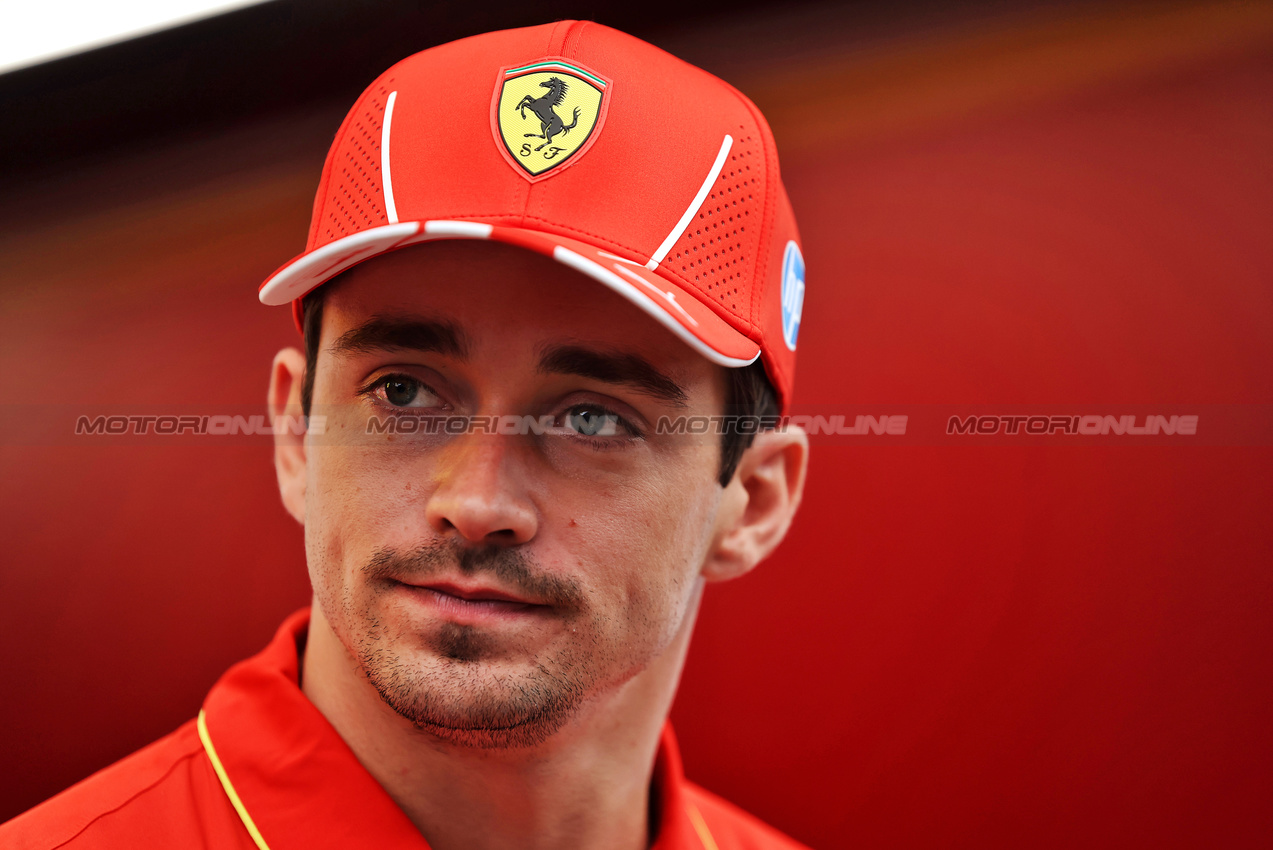 GP BRASILE, Charles Leclerc (MON) Ferrari.

31.10.2024. Formula 1 World Championship, Rd 21, Brazilian Grand Prix, Sao Paulo, Brazil, Preparation Day.

 - www.xpbimages.com, EMail: requests@xpbimages.com © Copyright: Staley / XPB Images