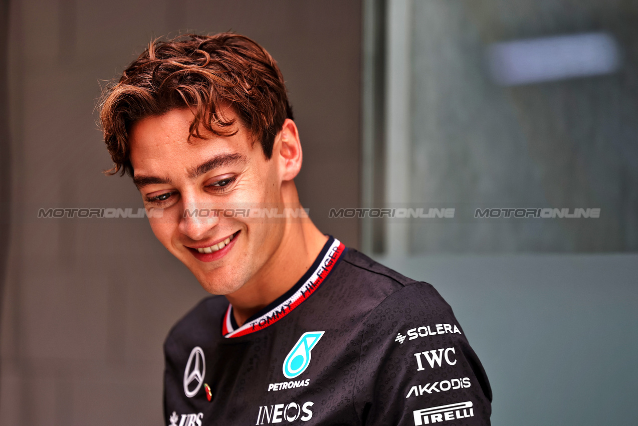 GP BRASILE, George Russell (GBR) Mercedes AMG F1.

31.10.2024. Formula 1 World Championship, Rd 21, Brazilian Grand Prix, Sao Paulo, Brazil, Preparation Day.

 - www.xpbimages.com, EMail: requests@xpbimages.com © Copyright: Staley / XPB Images