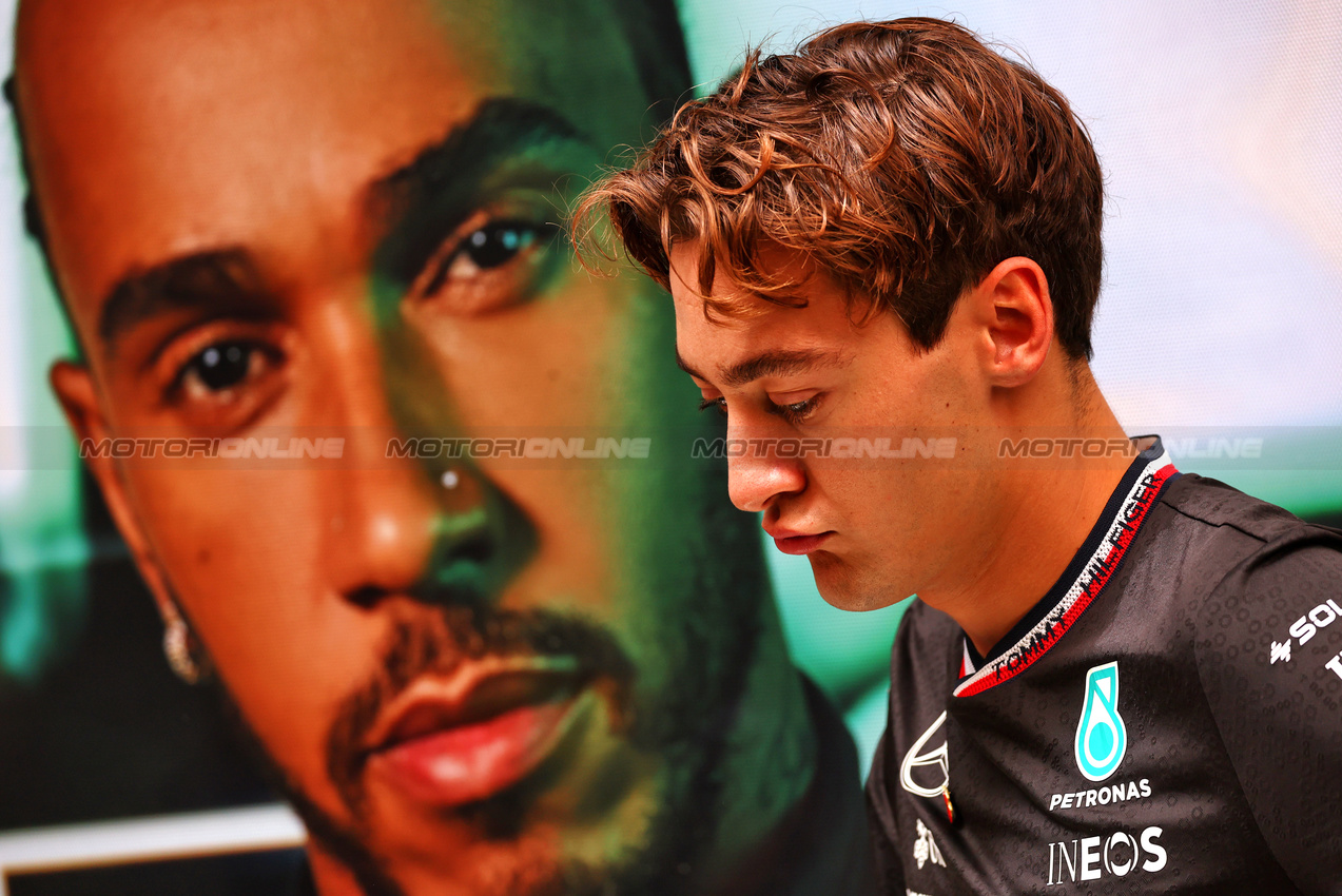 GP BRASILE, George Russell (GBR) Mercedes AMG F1.

31.10.2024. Formula 1 World Championship, Rd 21, Brazilian Grand Prix, Sao Paulo, Brazil, Preparation Day.

 - www.xpbimages.com, EMail: requests@xpbimages.com © Copyright: Coates / XPB Images