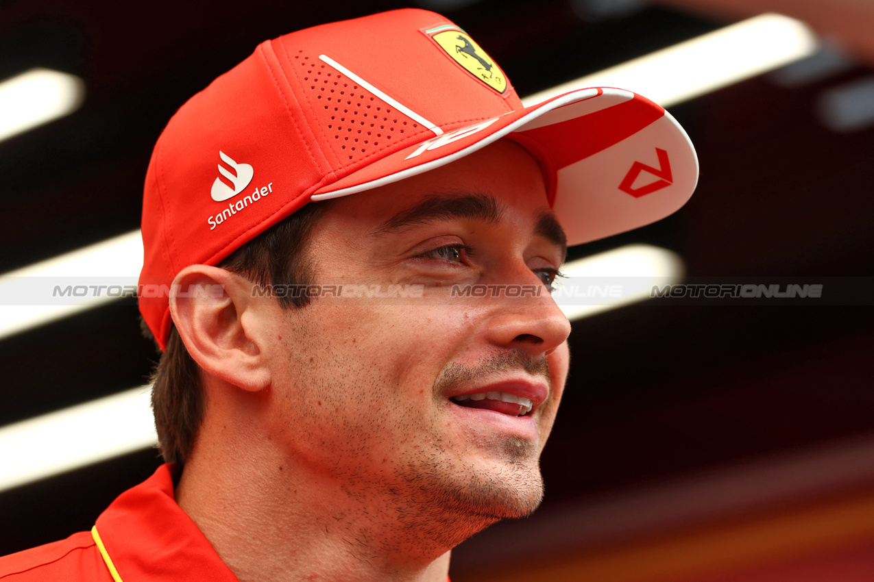 GP BRASILE, Charles Leclerc (MON) Ferrari.

31.10.2024. Formula 1 World Championship, Rd 21, Brazilian Grand Prix, Sao Paulo, Brazil, Preparation Day.

 - www.xpbimages.com, EMail: requests@xpbimages.com © Copyright: Coates / XPB Images