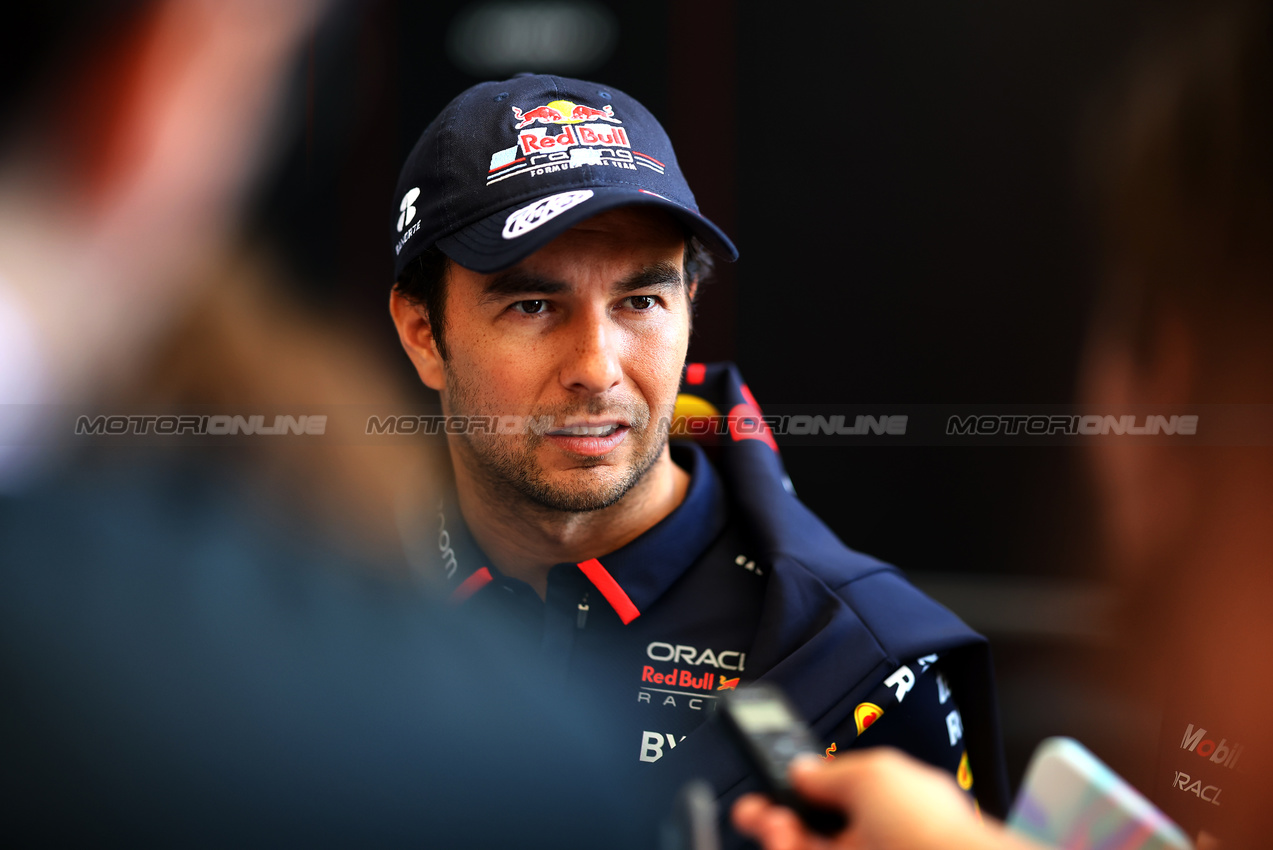 GP BRASILE, Sergio Perez (MEX) Red Bull Racing.

31.10.2024. Formula 1 World Championship, Rd 21, Brazilian Grand Prix, Sao Paulo, Brazil, Preparation Day.

- www.xpbimages.com, EMail: requests@xpbimages.com © Copyright: XPB Images