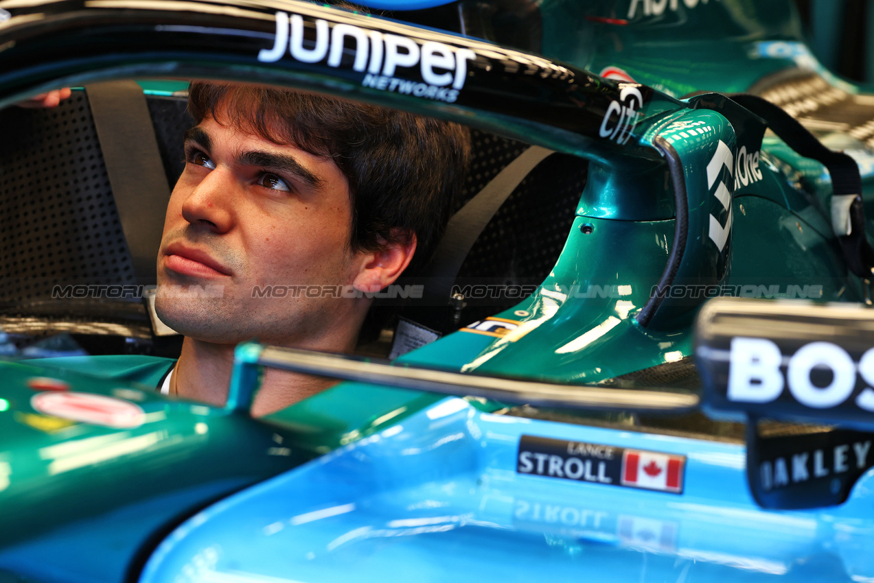 GP BRASILE, Lance Stroll (CDN) Aston Martin F1 Team AMR24.

31.10.2024. Formula 1 World Championship, Rd 21, Brazilian Grand Prix, Sao Paulo, Brazil, Preparation Day.

 - www.xpbimages.com, EMail: requests@xpbimages.com © Copyright: Coates / XPB Images