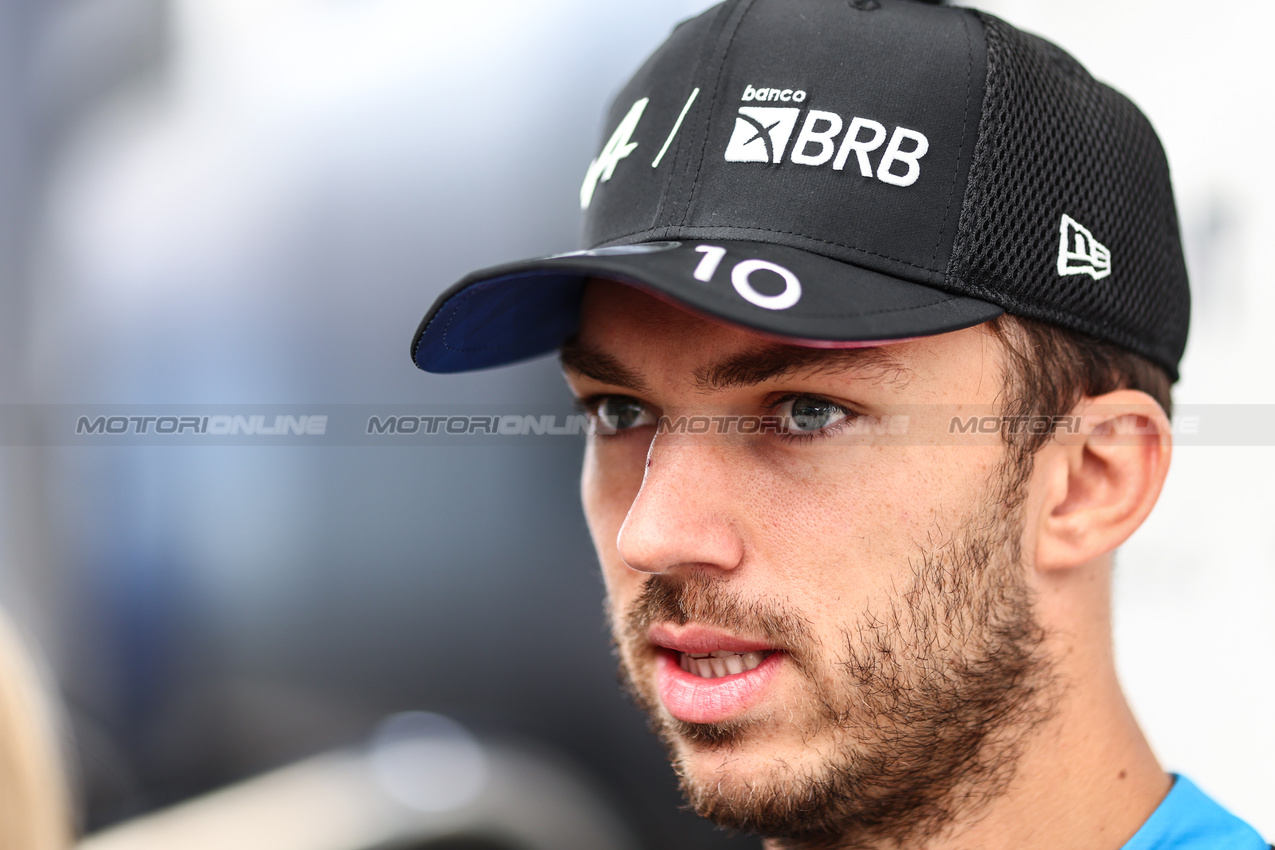 GP BRASILE, Pierre Gasly (FRA), Alpine F1 Team 
31.10.2024. Formula 1 World Championship, Rd 21, Brazilian Grand Prix, Sao Paulo, Brazil, Preparation Day.
- www.xpbimages.com, EMail: requests@xpbimages.com © Copyright: Charniaux / XPB Images