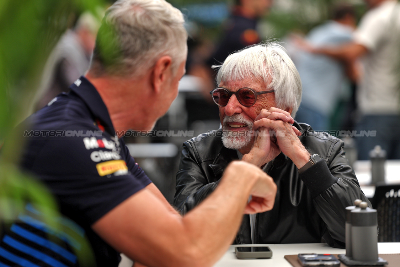 GP BRASILE, Bernie Ecclestone (GBR) with Jonathan Wheatley (GBR) Red Bull Racing Team Manager.

31.10.2024. Formula 1 World Championship, Rd 21, Brazilian Grand Prix, Sao Paulo, Brazil, Preparation Day.

 - www.xpbimages.com, EMail: requests@xpbimages.com © Copyright: Staley / XPB Images