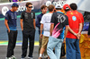 GP BRASILE, Sebastian Vettel (GER) shows the current F1 drivers a tribute helmet of Ayrton Senna made from recycled materials.

31.10.2024. Formula 1 World Championship, Rd 21, Brazilian Grand Prix, Sao Paulo, Brazil, Preparation Day.

- www.xpbimages.com, EMail: requests@xpbimages.com © Copyright: Batchelor / XPB Images