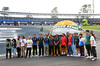 GP BRASILE, F1 drivers lined up at the Senna S with a tribute helmet of Ayrton Senna made from recycled materials.

31.10.2024. Formula 1 World Championship, Rd 21, Brazilian Grand Prix, Sao Paulo, Brazil, Preparation Day.

 - www.xpbimages.com, EMail: requests@xpbimages.com © Copyright: Staley / XPB Images