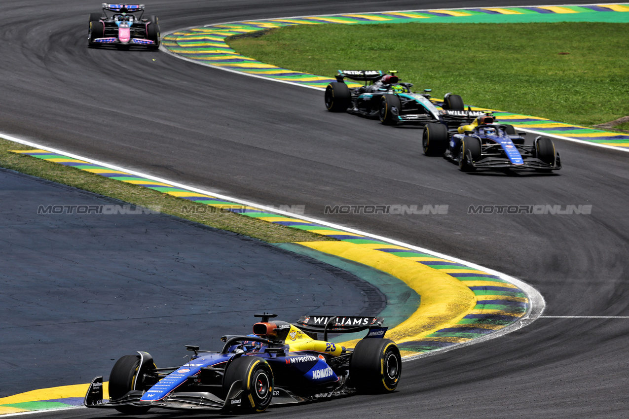 GP BRASILE, Alexander Albon (THA) Williams Racing FW46.

02.11.2024. Formula 1 World Championship, Rd 21, Brazilian Grand Prix, Sao Paulo, Brazil, Sprint e Qualifiche Day.

- www.xpbimages.com, EMail: requests@xpbimages.com © Copyright: Batchelor / XPB Images