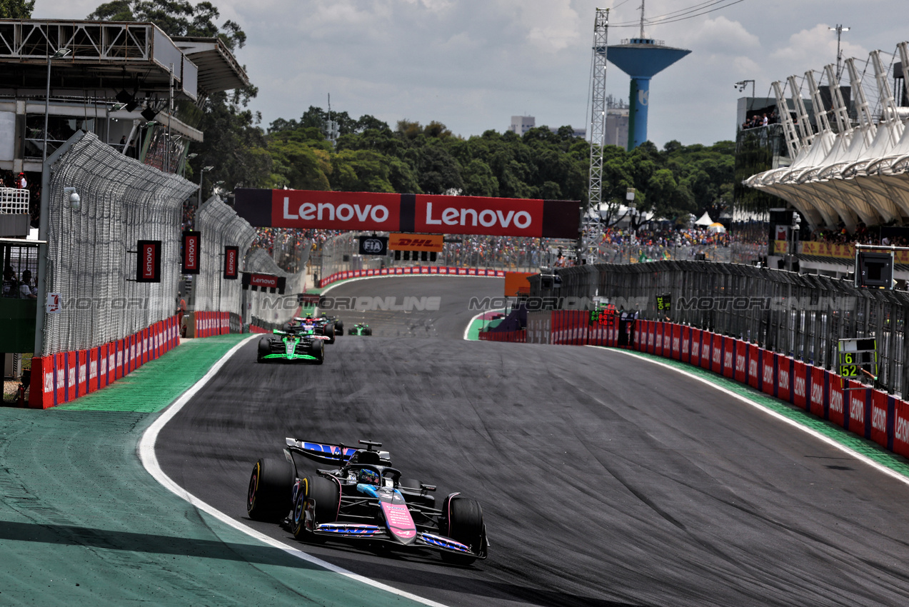 GP BRASILE, Esteban Ocon (FRA) Alpine F1 Team A524.

02.11.2024. Formula 1 World Championship, Rd 21, Brazilian Grand Prix, Sao Paulo, Brazil, Sprint e Qualifiche Day.

- www.xpbimages.com, EMail: requests@xpbimages.com © Copyright: Charniaux / XPB Images