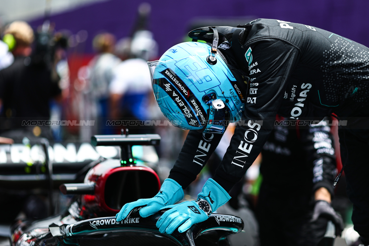 GP BRASILE, George Russell (GBR), Mercedes AMG F1 
02.11.2024. Formula 1 World Championship, Rd 21, Brazilian Grand Prix, Sao Paulo, Brazil, Sprint e Qualifiche Day.
- www.xpbimages.com, EMail: requests@xpbimages.com © Copyright: Charniaux / XPB Images