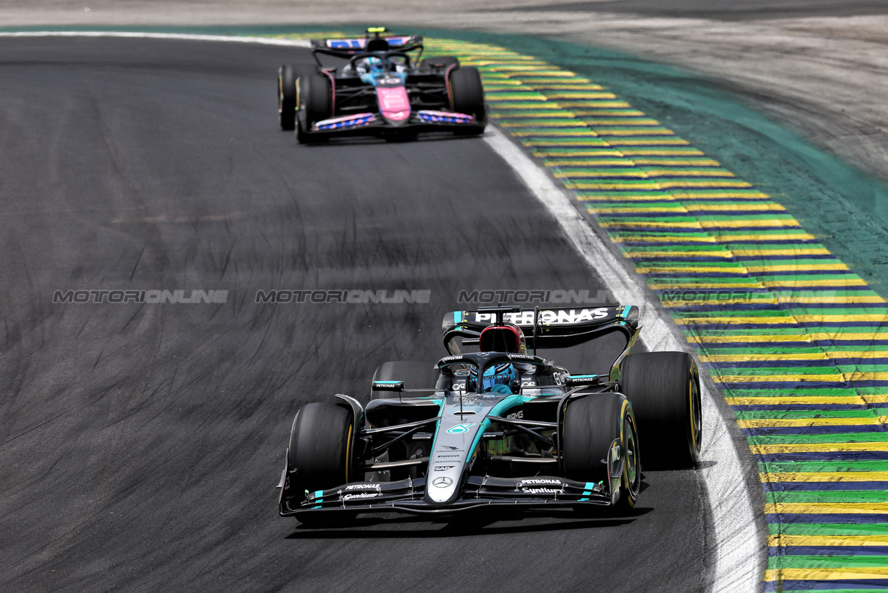 GP BRASILE, George Russell (GBR) Mercedes AMG F1 W15.

02.11.2024. Formula 1 World Championship, Rd 21, Brazilian Grand Prix, Sao Paulo, Brazil, Sprint e Qualifiche Day.

 - www.xpbimages.com, EMail: requests@xpbimages.com © Copyright: Staley / XPB Images