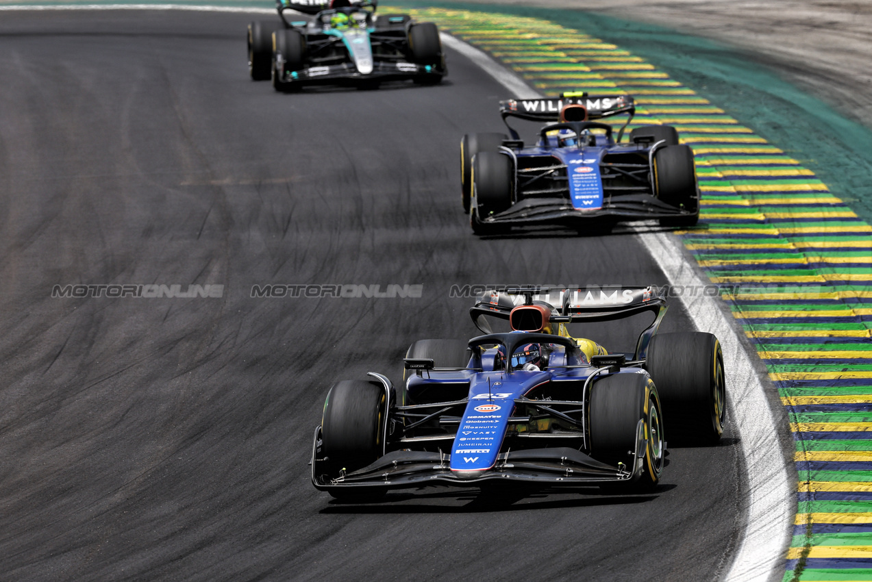 GP BRASILE, Alexander Albon (THA) Williams Racing FW46.

02.11.2024. Formula 1 World Championship, Rd 21, Brazilian Grand Prix, Sao Paulo, Brazil, Sprint e Qualifiche Day.

 - www.xpbimages.com, EMail: requests@xpbimages.com © Copyright: Staley / XPB Images