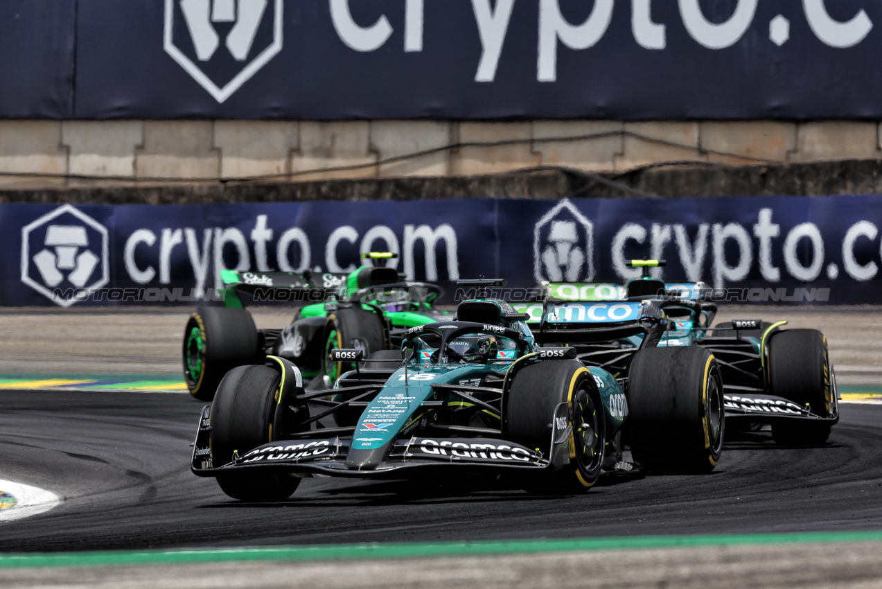 GP BRASILE, Lance Stroll (CDN) Aston Martin F1 Team AMR24.

02.11.2024. Formula 1 World Championship, Rd 21, Brazilian Grand Prix, Sao Paulo, Brazil, Sprint e Qualifiche Day.

 - www.xpbimages.com, EMail: requests@xpbimages.com © Copyright: Staley / XPB Images