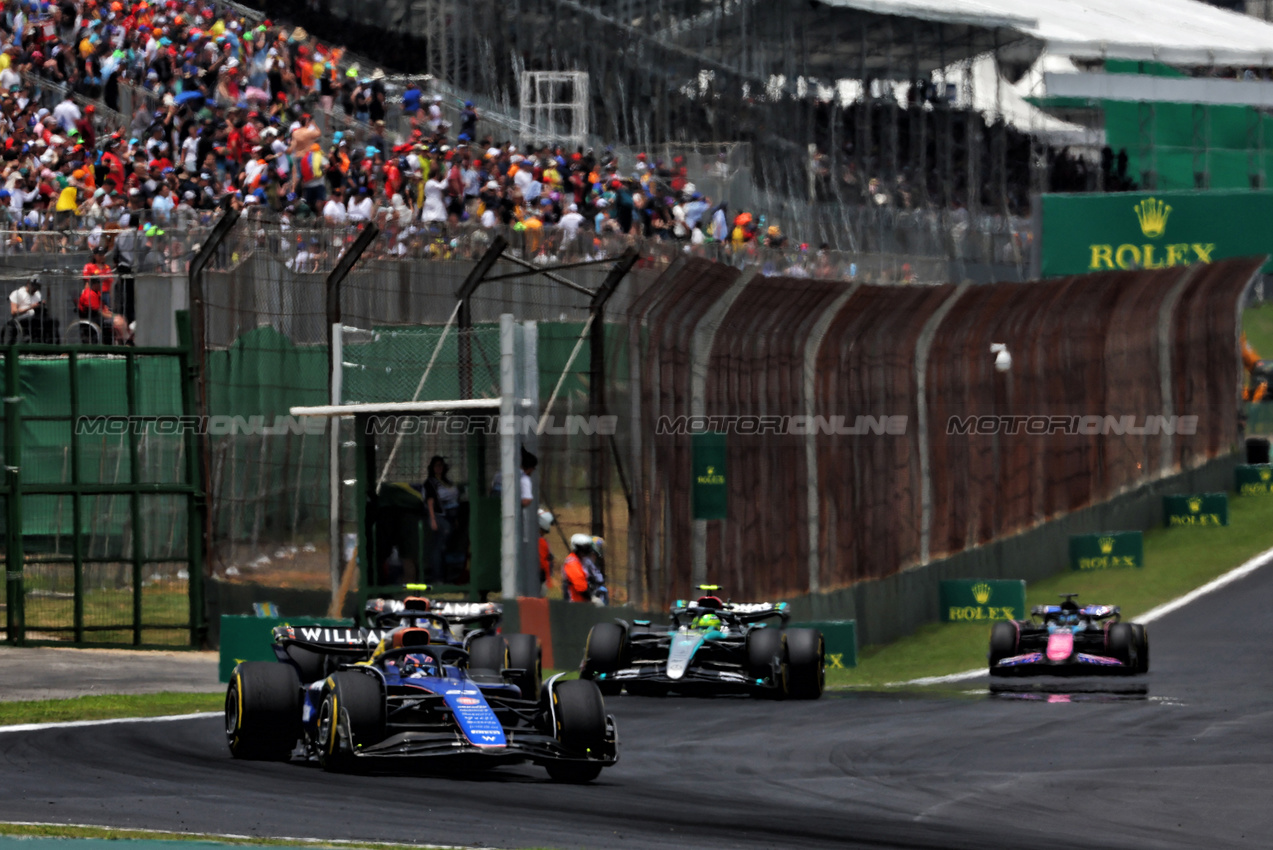 GP BRASILE, Alexander Albon (THA) Williams Racing FW46.

02.11.2024. Formula 1 World Championship, Rd 21, Brazilian Grand Prix, Sao Paulo, Brazil, Sprint e Qualifiche Day.

 - www.xpbimages.com, EMail: requests@xpbimages.com © Copyright: Coates / XPB Images