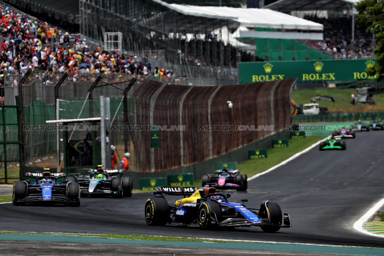 GP BRASILE, Alexander Albon (THA) Williams Racing FW46.

02.11.2024. Formula 1 World Championship, Rd 21, Brazilian Grand Prix, Sao Paulo, Brazil, Sprint e Qualifiche Day.

 - www.xpbimages.com, EMail: requests@xpbimages.com © Copyright: Coates / XPB Images