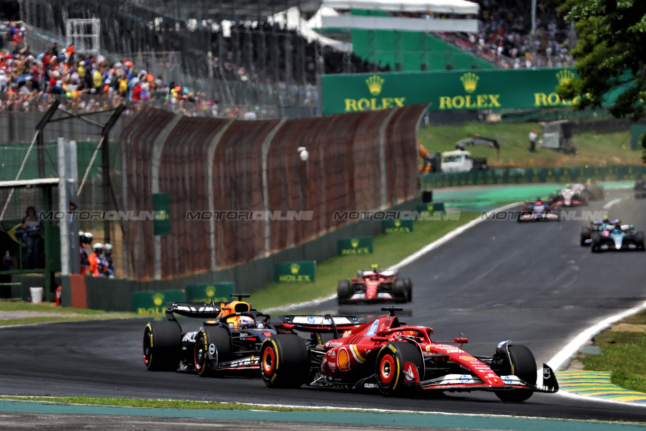 GP BRASILE, Charles Leclerc (MON) Ferrari SF-24.

02.11.2024. Formula 1 World Championship, Rd 21, Brazilian Grand Prix, Sao Paulo, Brazil, Sprint e Qualifiche Day.

 - www.xpbimages.com, EMail: requests@xpbimages.com © Copyright: Coates / XPB Images