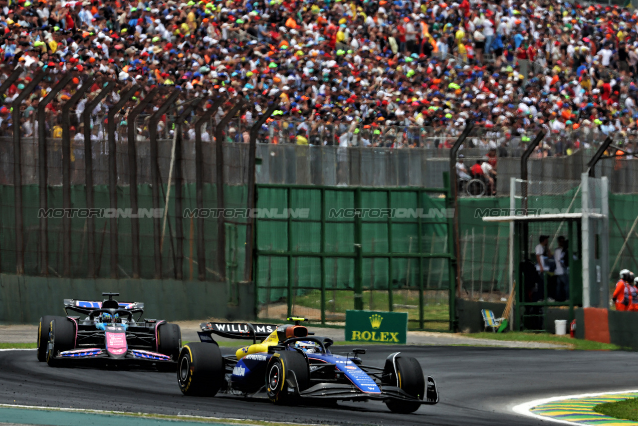 GP BRASILE, Franco Colapinto (ARG) Williams Racing FW46.

02.11.2024. Formula 1 World Championship, Rd 21, Brazilian Grand Prix, Sao Paulo, Brazil, Sprint e Qualifiche Day.

 - www.xpbimages.com, EMail: requests@xpbimages.com © Copyright: Coates / XPB Images