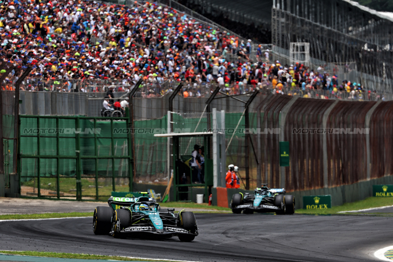 GP BRASILE, Fernando Alonso (ESP) Aston Martin F1 Team AMR24.

02.11.2024. Formula 1 World Championship, Rd 21, Brazilian Grand Prix, Sao Paulo, Brazil, Sprint e Qualifiche Day.

 - www.xpbimages.com, EMail: requests@xpbimages.com © Copyright: Coates / XPB Images