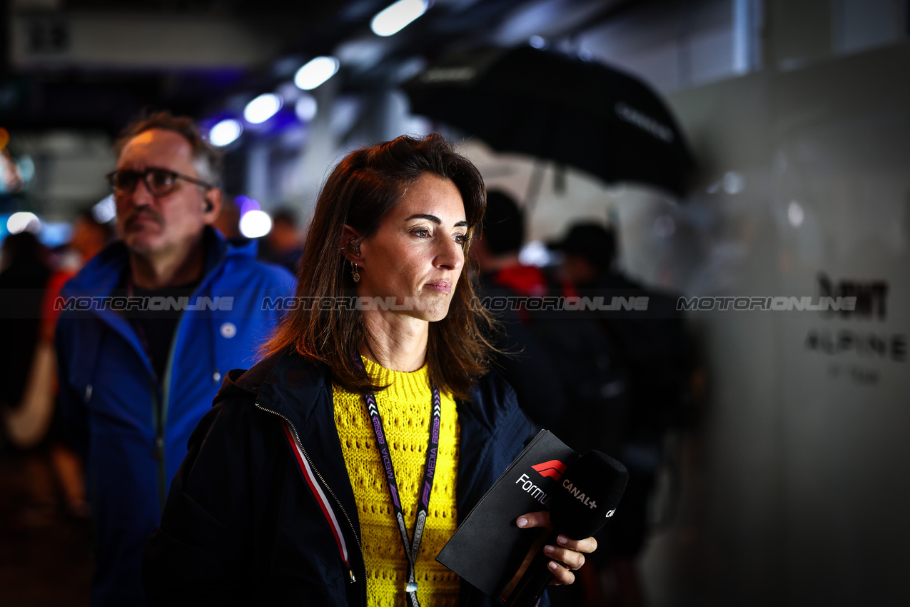 GP BRASILE, Margot Laffite (FRA), Canal Plus TV
02.11.2024. Formula 1 World Championship, Rd 21, Brazilian Grand Prix, Sao Paulo, Brazil, Sprint e Qualifiche Day.
- www.xpbimages.com, EMail: requests@xpbimages.com © Copyright: Charniaux / XPB Images