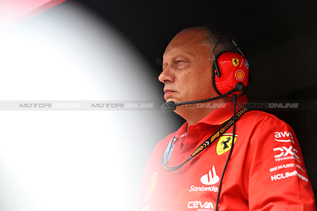 GP BRASILE, Frederic Vasseur (FRA) Ferrari Team Principal.

02.11.2024. Formula 1 World Championship, Rd 21, Brazilian Grand Prix, Sao Paulo, Brazil, Sprint e Qualifiche Day.

- www.xpbimages.com, EMail: requests@xpbimages.com © Copyright: Price / XPB Images