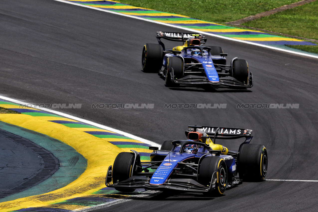 GP BRASILE, Alexander Albon (THA) Williams Racing FW46.

02.11.2024. Formula 1 World Championship, Rd 21, Brazilian Grand Prix, Sao Paulo, Brazil, Sprint e Qualifiche Day.

- www.xpbimages.com, EMail: requests@xpbimages.com © Copyright: Batchelor / XPB Images