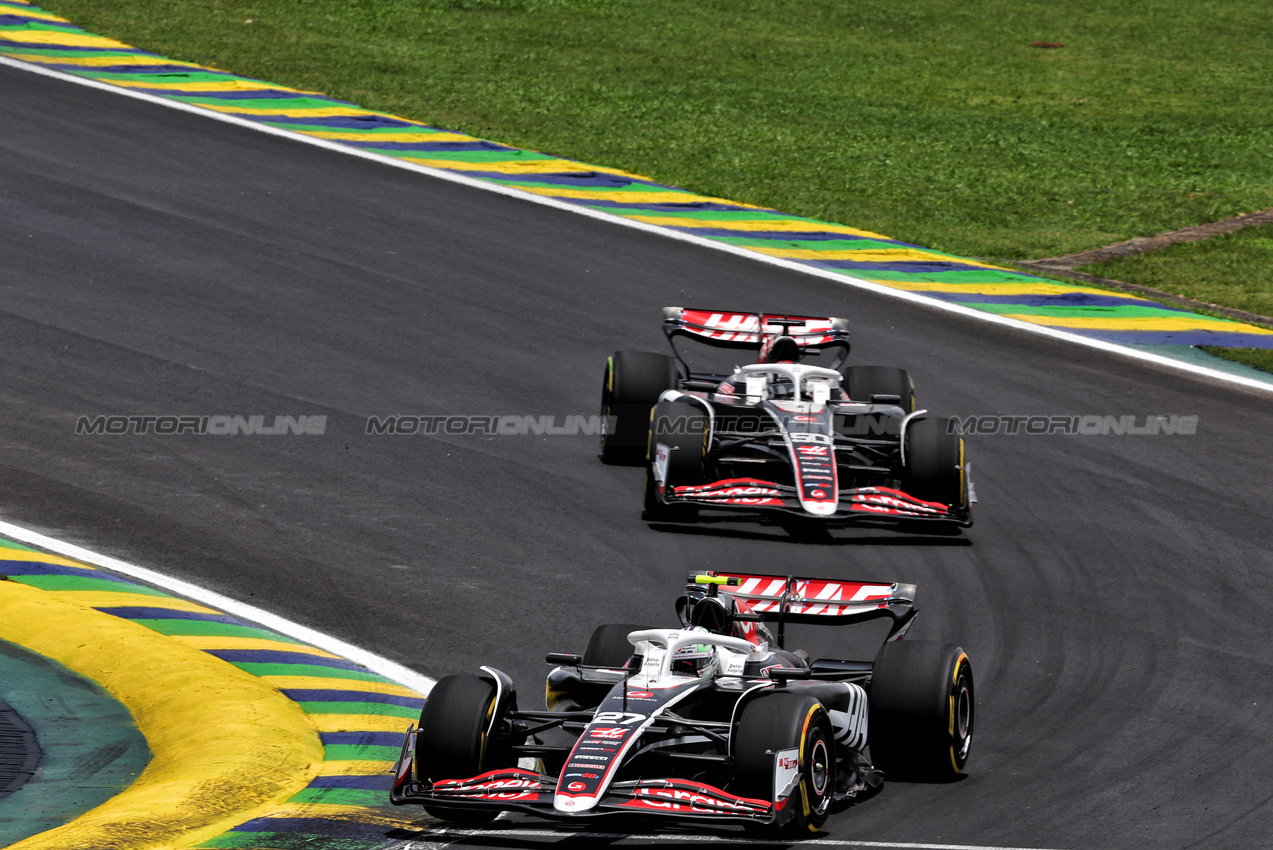 GP BRASILE, Nico Hulkenberg (GER) Haas VF-24.

02.11.2024. Formula 1 World Championship, Rd 21, Brazilian Grand Prix, Sao Paulo, Brazil, Sprint e Qualifiche Day.

- www.xpbimages.com, EMail: requests@xpbimages.com © Copyright: Batchelor / XPB Images