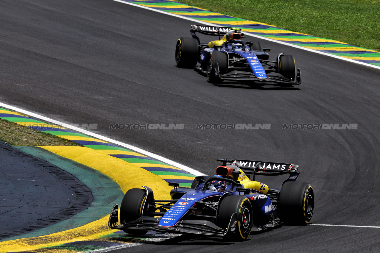 GP BRASILE, Alexander Albon (THA) Williams Racing FW46.

02.11.2024. Formula 1 World Championship, Rd 21, Brazilian Grand Prix, Sao Paulo, Brazil, Sprint e Qualifiche Day.

- www.xpbimages.com, EMail: requests@xpbimages.com © Copyright: Batchelor / XPB Images