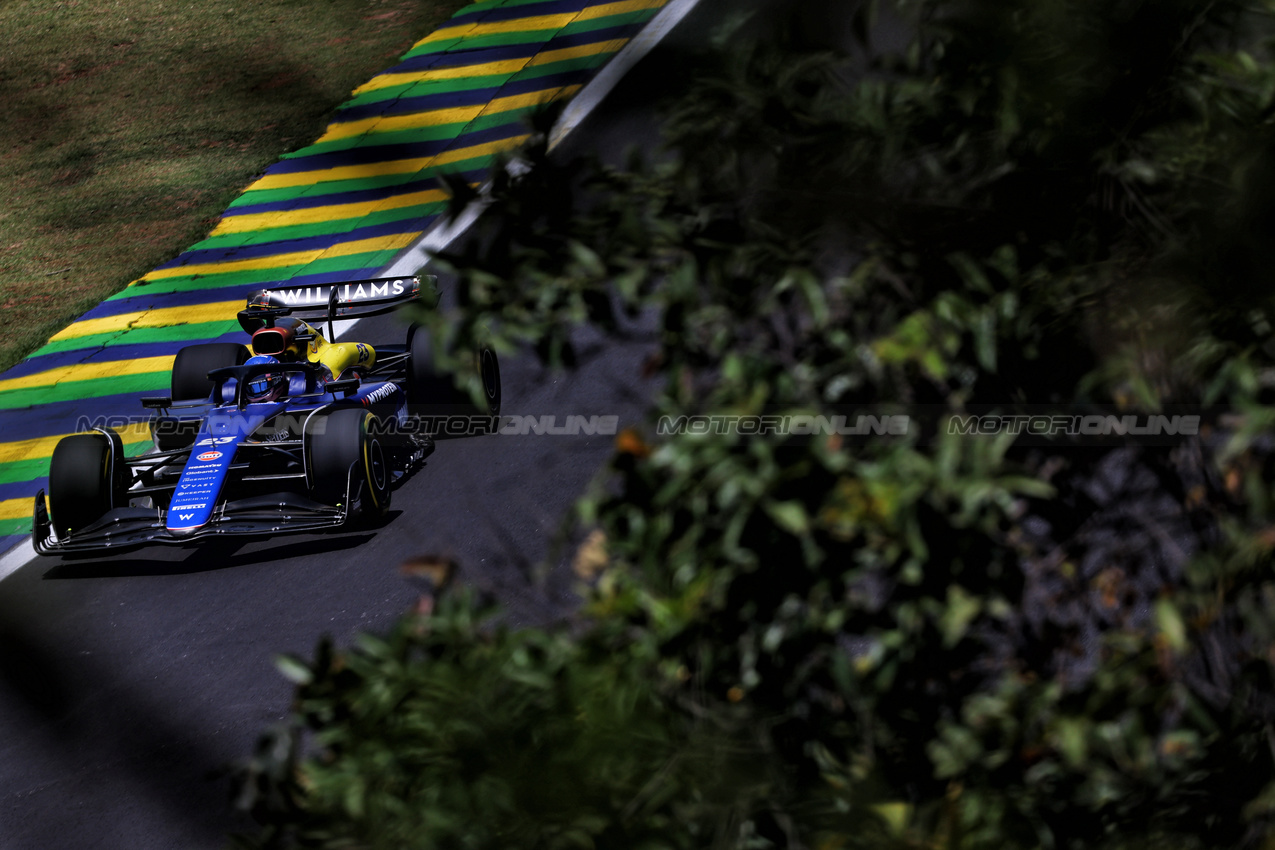 GP BRASILE, Alexander Albon (THA) Williams Racing FW46.

01.11.2024. Formula 1 World Championship, Rd 21, Brazilian Grand Prix, Sao Paulo, Brazil, Sprint Qualifiche Day.

- www.xpbimages.com, EMail: requests@xpbimages.com © Copyright: Charniaux / XPB Images