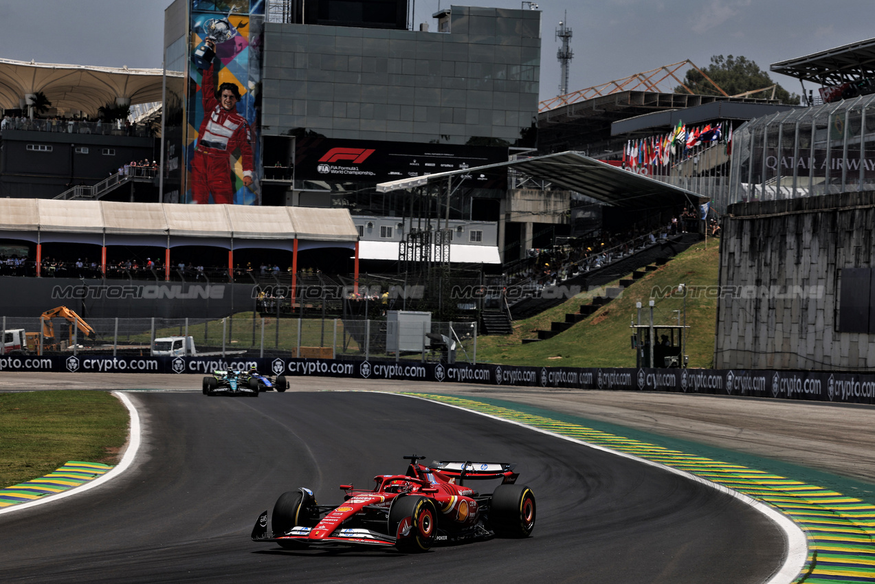 GP BRASILE, Charles Leclerc (MON) Ferrari SF-24.

01.11.2024. Formula 1 World Championship, Rd 21, Brazilian Grand Prix, Sao Paulo, Brazil, Sprint Qualifiche Day.

 - www.xpbimages.com, EMail: requests@xpbimages.com © Copyright: Staley / XPB Images