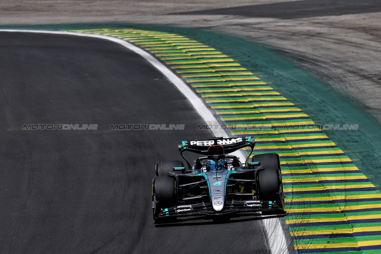 GP BRASILE, George Russell (GBR) Mercedes AMG F1 W15.

01.11.2024. Formula 1 World Championship, Rd 21, Brazilian Grand Prix, Sao Paulo, Brazil, Sprint Qualifiche Day.

 - www.xpbimages.com, EMail: requests@xpbimages.com © Copyright: Staley / XPB Images