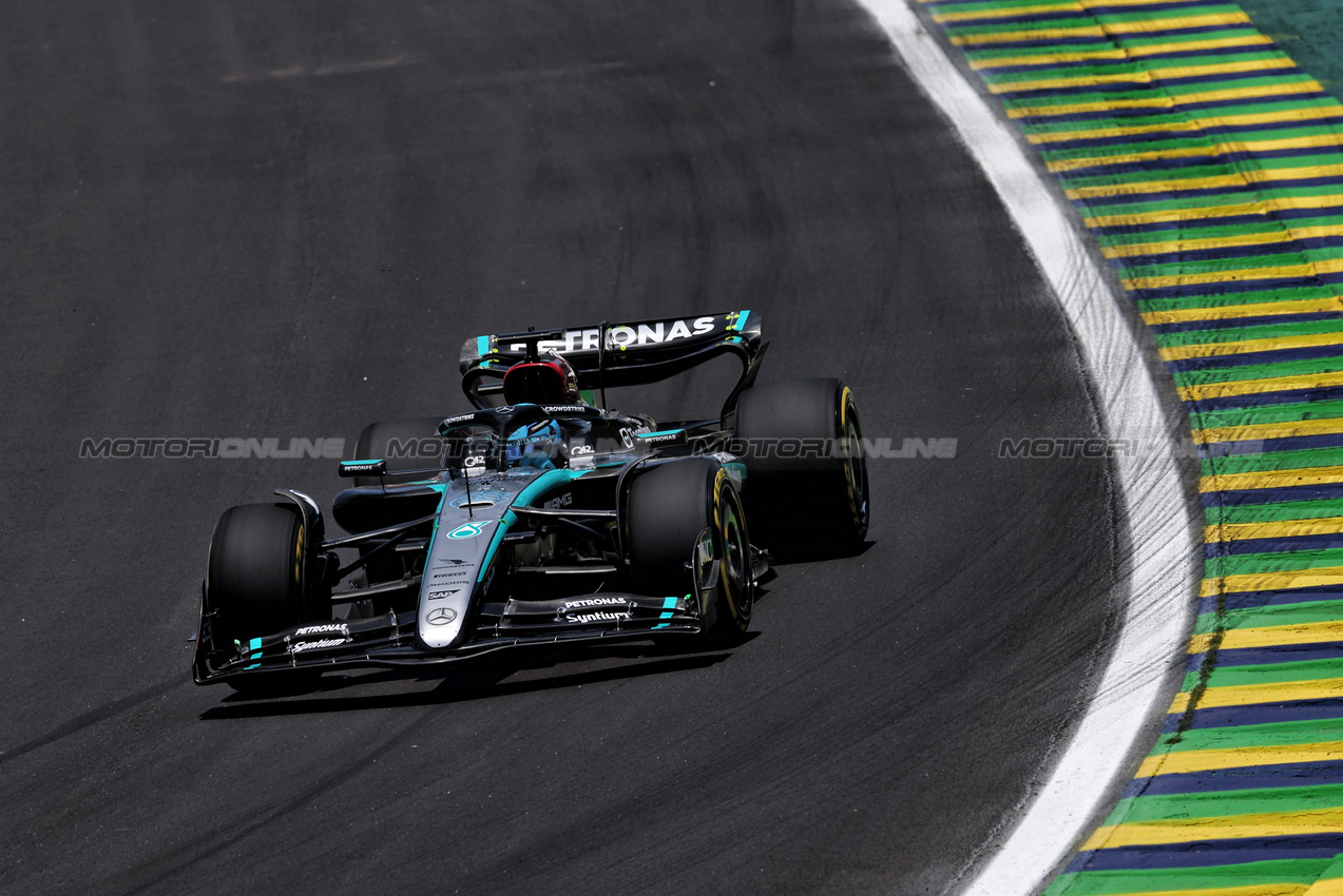 GP BRASILE, George Russell (GBR) Mercedes AMG F1 W15.

01.11.2024. Formula 1 World Championship, Rd 21, Brazilian Grand Prix, Sao Paulo, Brazil, Sprint Qualifiche Day.

 - www.xpbimages.com, EMail: requests@xpbimages.com © Copyright: Staley / XPB Images