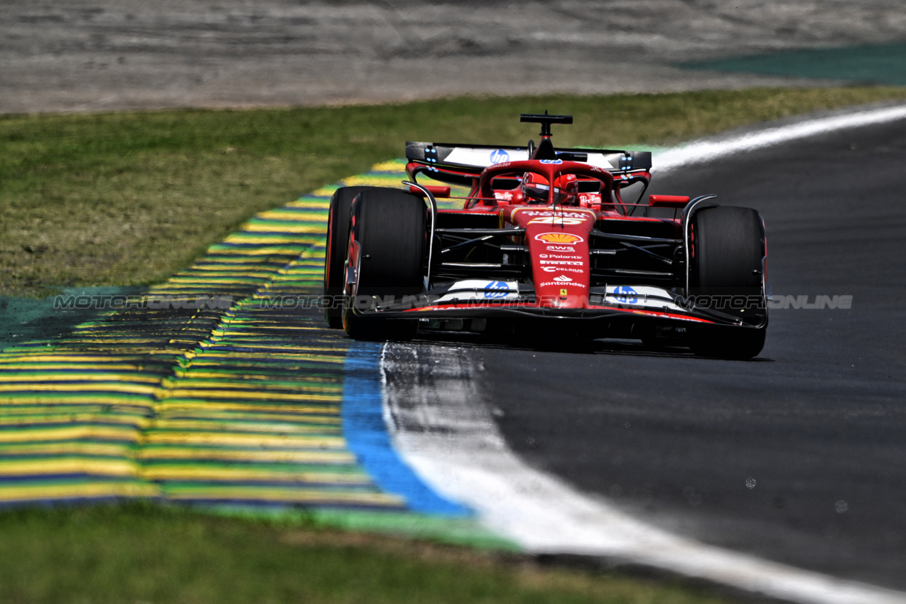 GP BRASILE, Charles Leclerc (MON) Ferrari SF-24.

01.11.2024. Formula 1 World Championship, Rd 21, Brazilian Grand Prix, Sao Paulo, Brazil, Sprint Qualifiche Day.

- www.xpbimages.com, EMail: requests@xpbimages.com © Copyright: Price / XPB Images