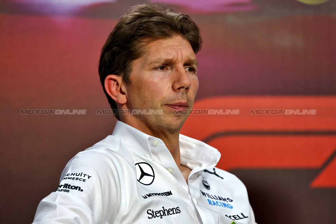 GP BRASILE, James Vowles (GBR) Williams Racing Team Principal in the FIA Press Conference.

01.11.2024. Formula 1 World Championship, Rd 21, Brazilian Grand Prix, Sao Paulo, Brazil, Sprint Qualifiche Day.

- www.xpbimages.com, EMail: requests@xpbimages.com © Copyright: Charniaux / XPB Images