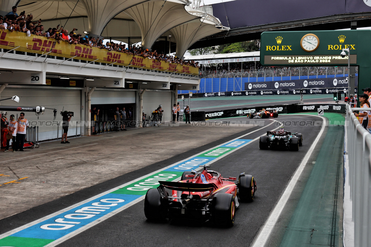 GP BRASILE, Charles Leclerc (MON) Ferrari SF-24 leaves the pits.

01.11.2024. Formula 1 World Championship, Rd 21, Brazilian Grand Prix, Sao Paulo, Brazil, Sprint Qualifiche Day.

- www.xpbimages.com, EMail: requests@xpbimages.com © Copyright: Batchelor / XPB Images