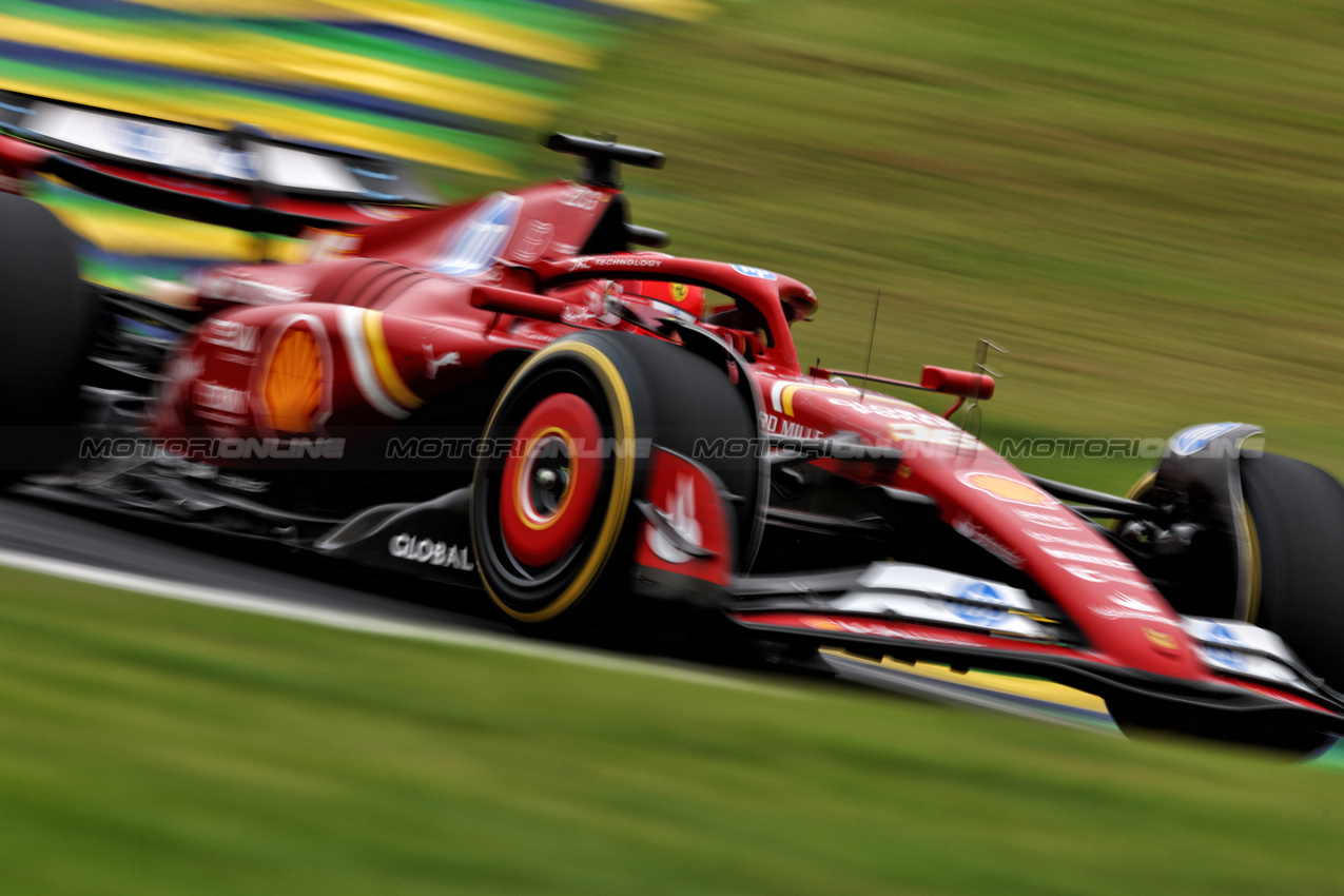 GP BRASILE, Charles Leclerc (MON) Ferrari SF-24.

01.11.2024. Formula 1 World Championship, Rd 21, Brazilian Grand Prix, Sao Paulo, Brazil, Sprint Qualifiche Day.

 - www.xpbimages.com, EMail: requests@xpbimages.com © Copyright: Coates / XPB Images