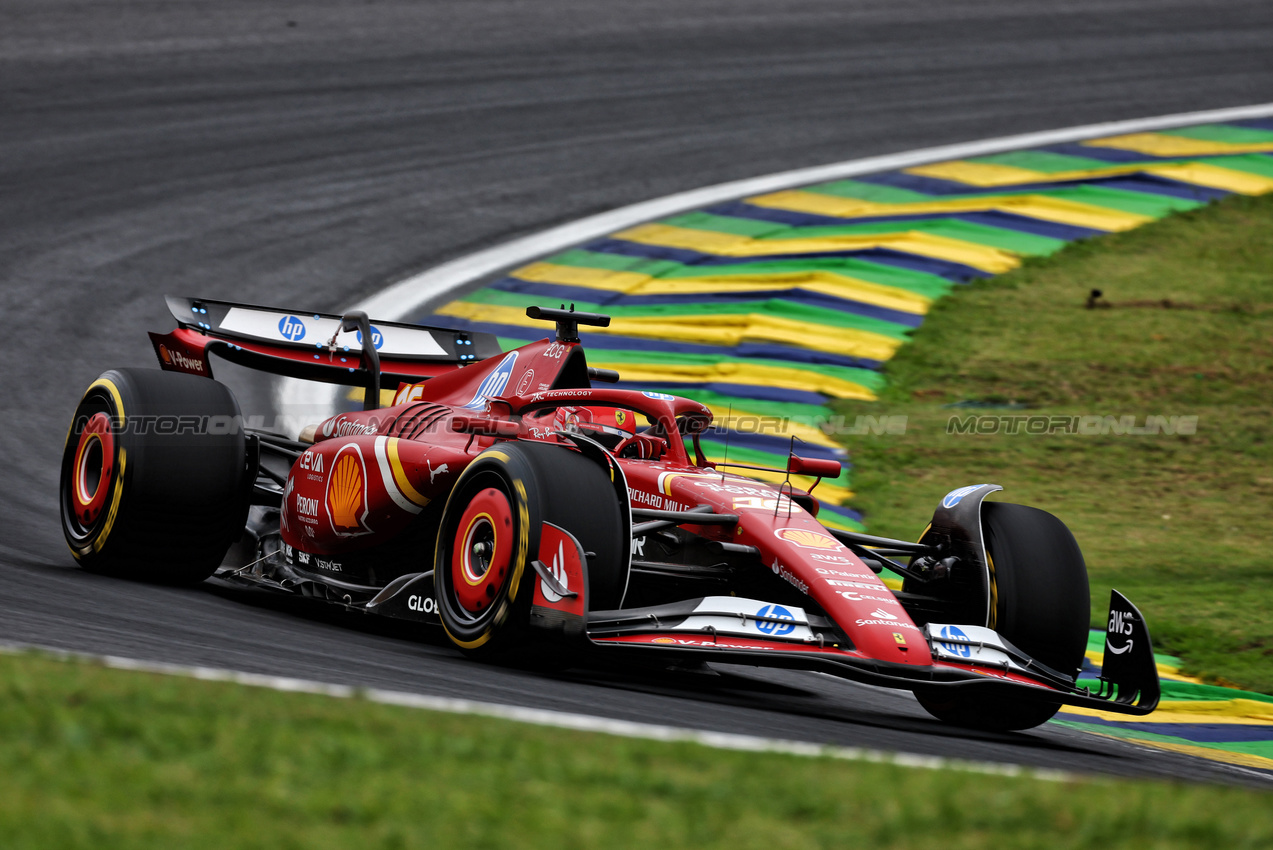 GP BRASILE, Charles Leclerc (MON) Ferrari SF-24.

01.11.2024. Formula 1 World Championship, Rd 21, Brazilian Grand Prix, Sao Paulo, Brazil, Sprint Qualifiche Day.

 - www.xpbimages.com, EMail: requests@xpbimages.com © Copyright: Coates / XPB Images