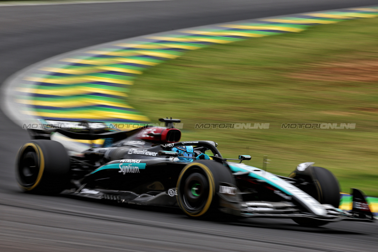 GP BRASILE, George Russell (GBR) Mercedes AMG F1 W15.

01.11.2024. Formula 1 World Championship, Rd 21, Brazilian Grand Prix, Sao Paulo, Brazil, Sprint Qualifiche Day.

 - www.xpbimages.com, EMail: requests@xpbimages.com © Copyright: Coates / XPB Images