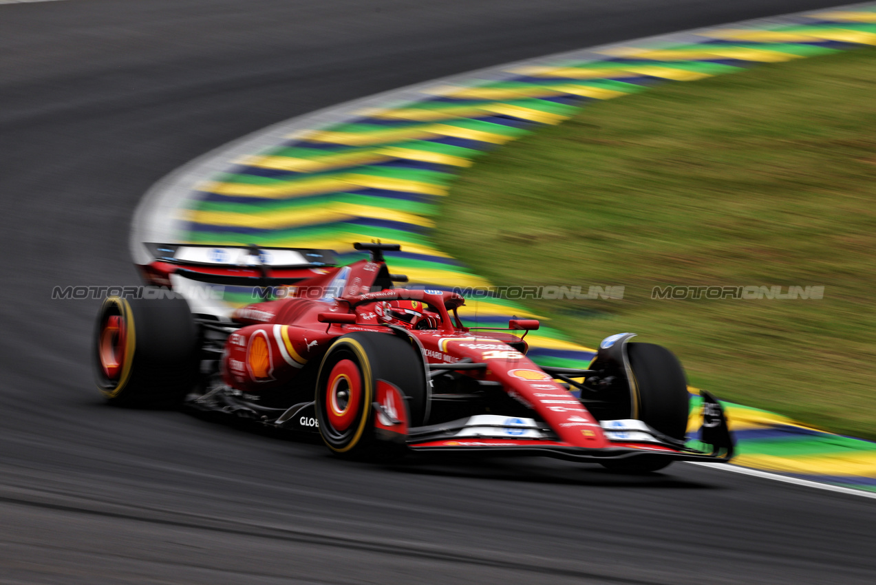 GP BRASILE, Charles Leclerc (MON) Ferrari SF-24.

01.11.2024. Formula 1 World Championship, Rd 21, Brazilian Grand Prix, Sao Paulo, Brazil, Sprint Qualifiche Day.

 - www.xpbimages.com, EMail: requests@xpbimages.com © Copyright: Coates / XPB Images