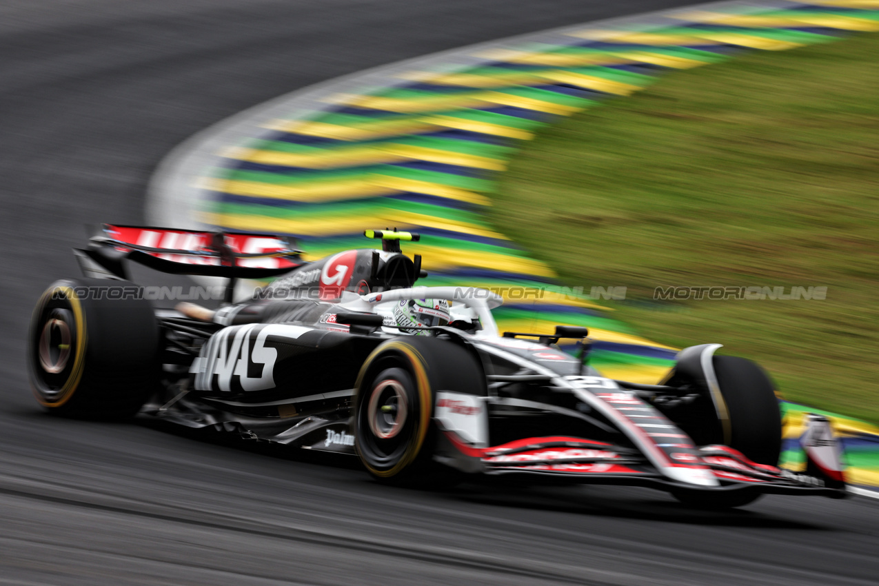 GP BRASILE, Nico Hulkenberg (GER) Haas VF-24.

01.11.2024. Formula 1 World Championship, Rd 21, Brazilian Grand Prix, Sao Paulo, Brazil, Sprint Qualifiche Day.

 - www.xpbimages.com, EMail: requests@xpbimages.com © Copyright: Coates / XPB Images