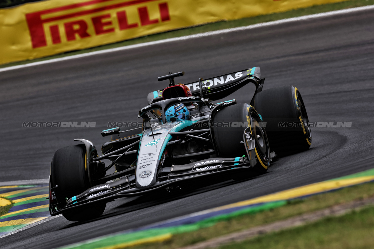 GP BRASILE, George Russell (GBR) Mercedes AMG F1 W15.

01.11.2024. Formula 1 World Championship, Rd 21, Brazilian Grand Prix, Sao Paulo, Brazil, Sprint Qualifiche Day.

 - www.xpbimages.com, EMail: requests@xpbimages.com © Copyright: Staley / XPB Images