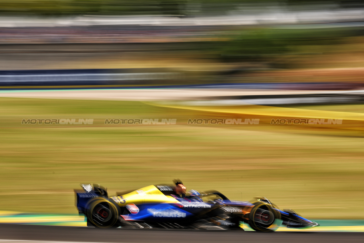 GP BRASILE, Alexander Albon (THA) Williams Racing FW46.

01.11.2024. Formula 1 World Championship, Rd 21, Brazilian Grand Prix, Sao Paulo, Brazil, Sprint Qualifiche Day.

- www.xpbimages.com, EMail: requests@xpbimages.com © Copyright: XPB Images