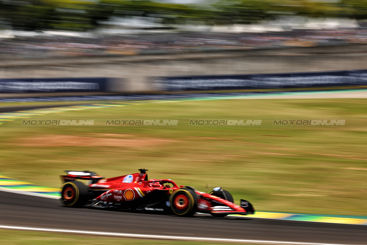 GP BRASILE, Charles Leclerc (MON) Ferrari SF-24.

01.11.2024. Formula 1 World Championship, Rd 21, Brazilian Grand Prix, Sao Paulo, Brazil, Sprint Qualifiche Day.

- www.xpbimages.com, EMail: requests@xpbimages.com © Copyright: XPB Images