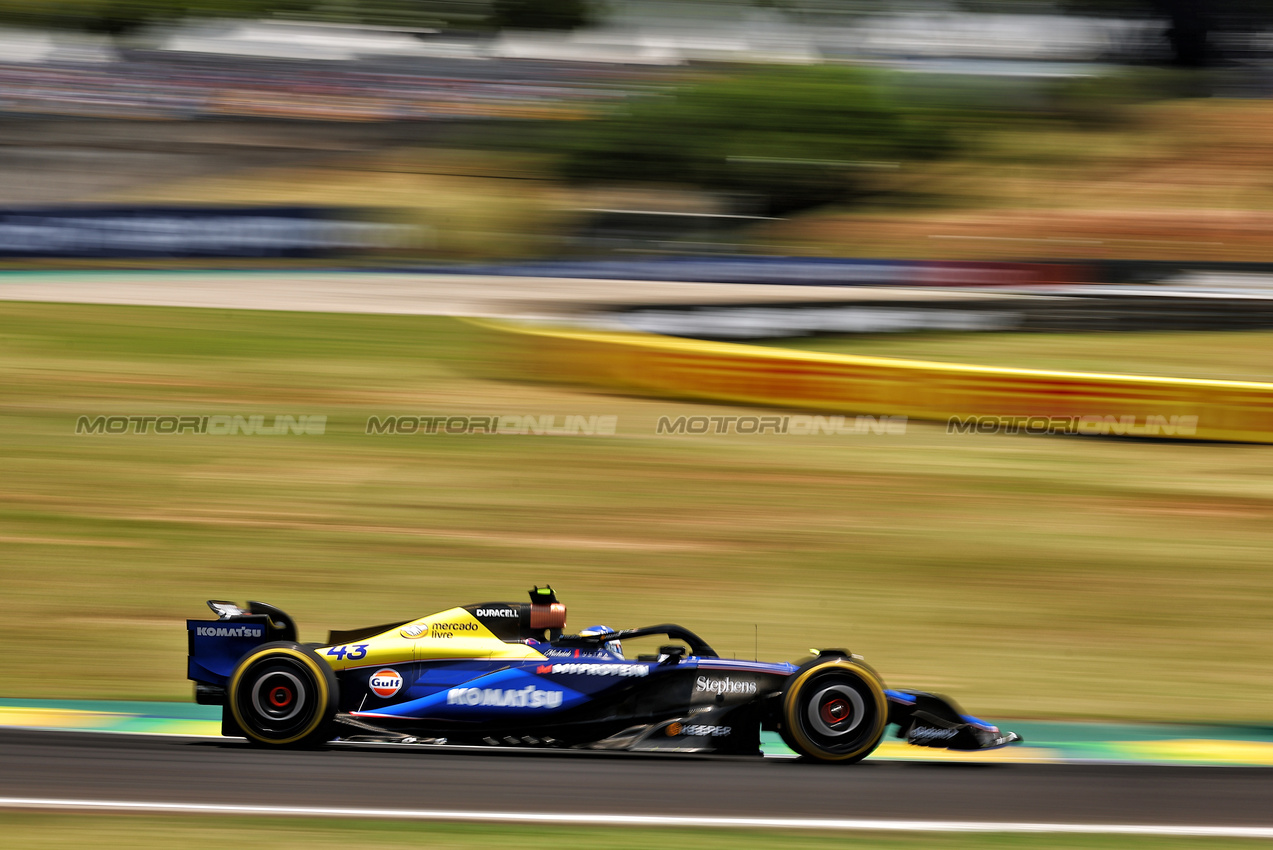 GP BRASILE, Franco Colapinto (ARG) Williams Racing FW46.

01.11.2024. Formula 1 World Championship, Rd 21, Brazilian Grand Prix, Sao Paulo, Brazil, Sprint Qualifiche Day.

- www.xpbimages.com, EMail: requests@xpbimages.com © Copyright: XPB Images