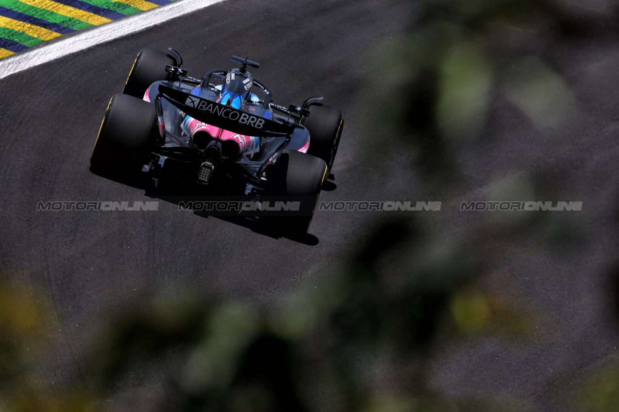 GP BRASILE, Esteban Ocon (FRA) Alpine F1 Team A524.

01.11.2024. Formula 1 World Championship, Rd 21, Brazilian Grand Prix, Sao Paulo, Brazil, Sprint Qualifiche Day.

- www.xpbimages.com, EMail: requests@xpbimages.com © Copyright: Charniaux / XPB Images