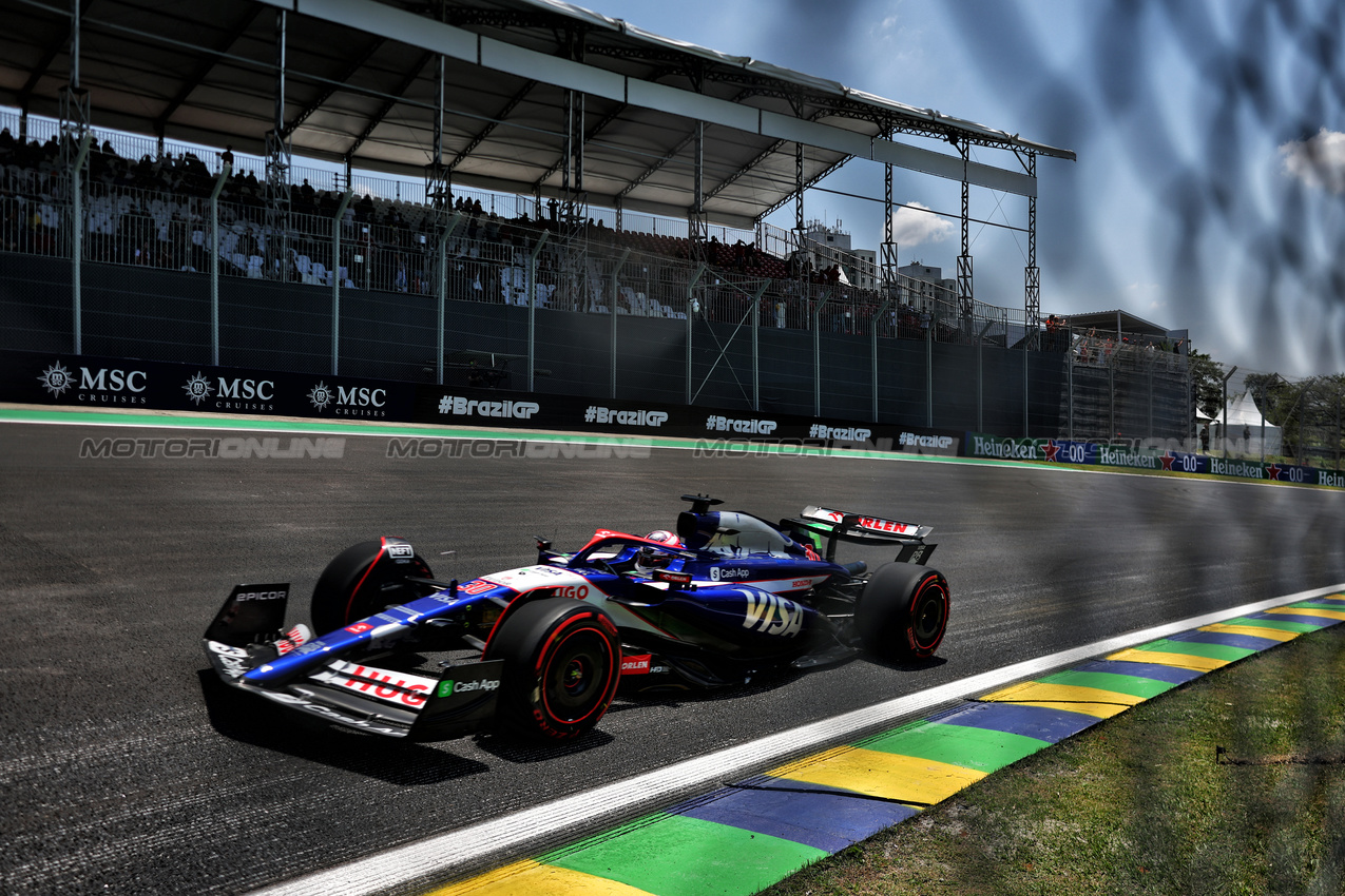 GP BRASILE, Liam Lawson (NZL) RB VCARB 01.

01.11.2024. Formula 1 World Championship, Rd 21, Brazilian Grand Prix, Sao Paulo, Brazil, Sprint Qualifiche Day.

- www.xpbimages.com, EMail: requests@xpbimages.com © Copyright: Charniaux / XPB Images