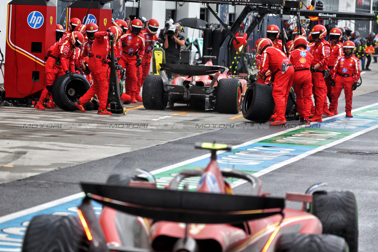 GP CANADA, Charles Leclerc (MON) Ferrari SF-24 makes a pit stop.

09.06.2024. Formula 1 World Championship, Rd 9, Canadian Grand Prix, Montreal, Canada, Gara Day.

- www.xpbimages.com, EMail: requests@xpbimages.com © Copyright: Batchelor / XPB Images