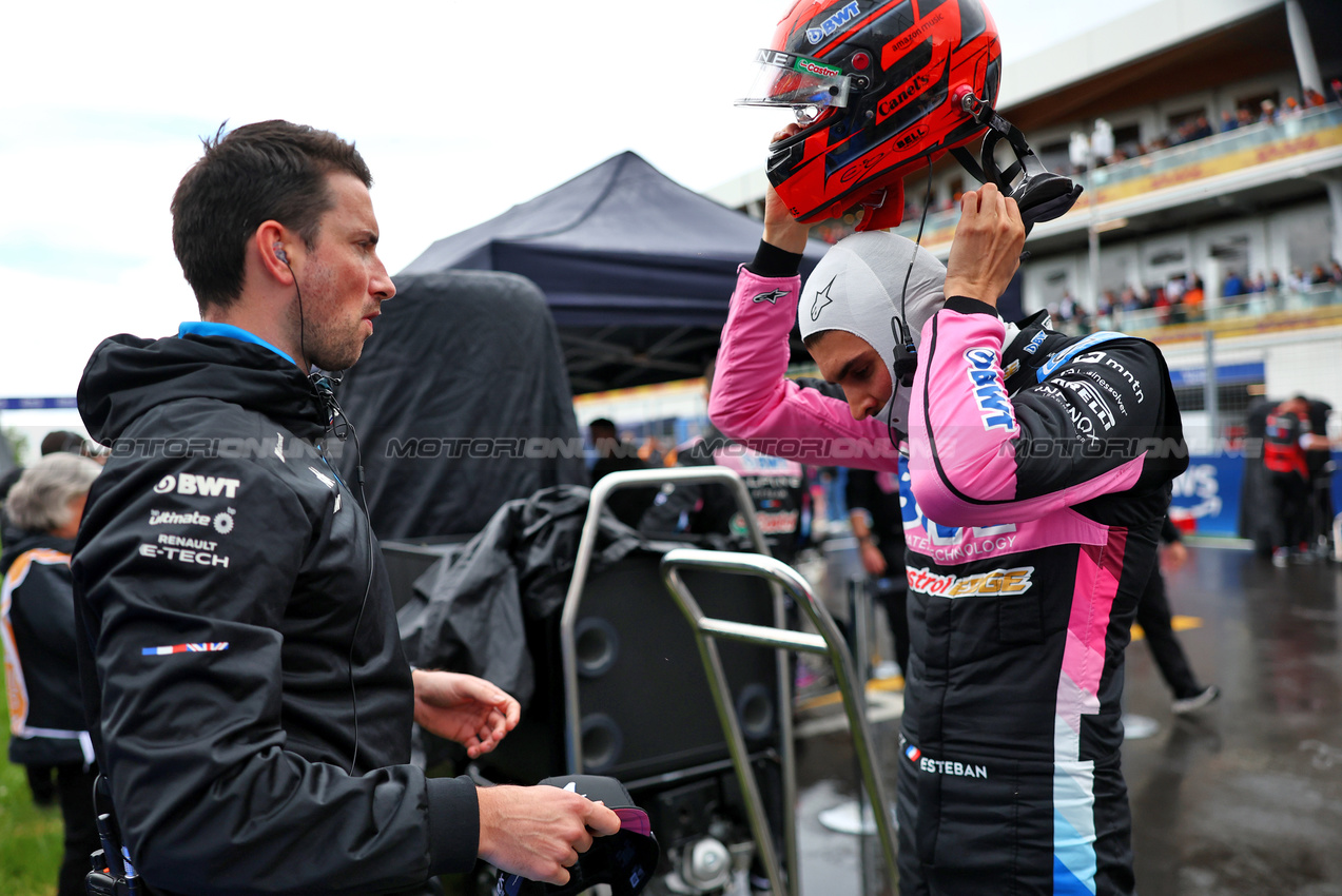 GP CANADA, Esteban Ocon (FRA) Alpine F1 Team on the grid.

09.06.2024. Formula 1 World Championship, Rd 9, Canadian Grand Prix, Montreal, Canada, Gara Day.

- www.xpbimages.com, EMail: requests@xpbimages.com © Copyright: Charniaux / XPB Images