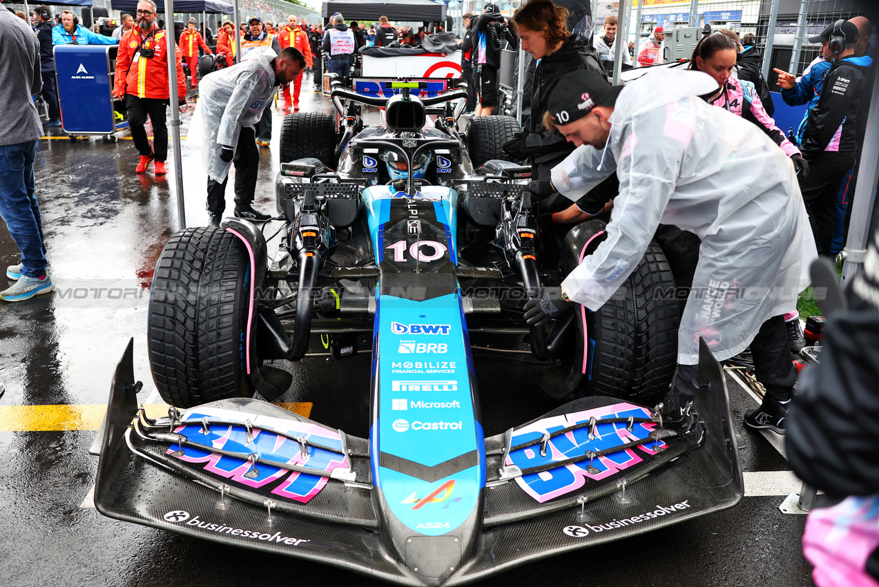 GP CANADA, Pierre Gasly (FRA) Alpine F1 Team A524 on the grid.

09.06.2024. Formula 1 World Championship, Rd 9, Canadian Grand Prix, Montreal, Canada, Gara Day.

- www.xpbimages.com, EMail: requests@xpbimages.com © Copyright: Charniaux / XPB Images